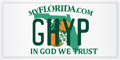 FL license plate GHYP