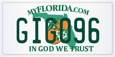 FL license plate GIG096