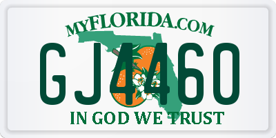 FL license plate GJ4460