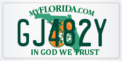 FL license plate GJ482Y