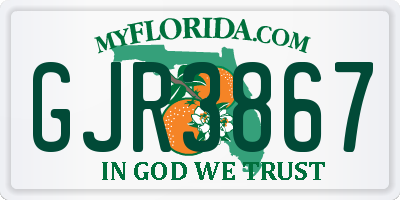 FL license plate GJR3867