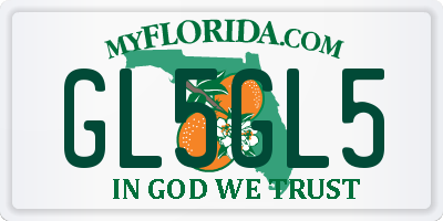 FL license plate GL5GL5