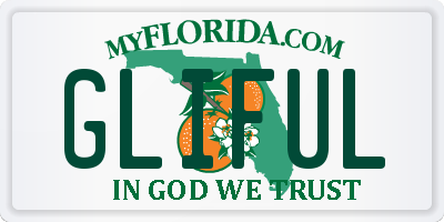 FL license plate GLIFUL