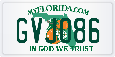 FL license plate GVJ086