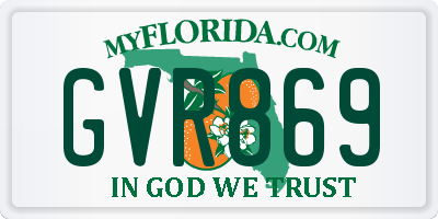 FL license plate GVR869