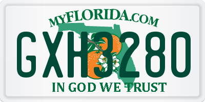 FL license plate GXH3280