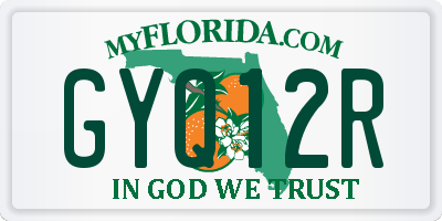 FL license plate GYQ12R