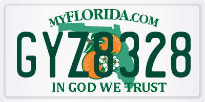 FL license plate GYZ8328