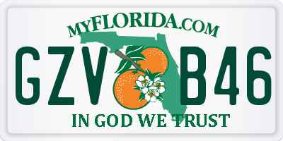 FL license plate GZVB46