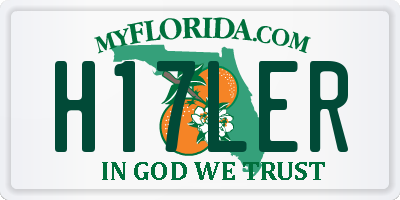 FL license plate H17LER