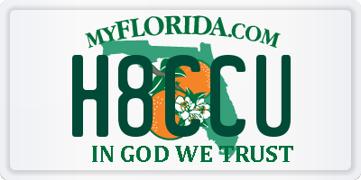 FL license plate H8CCU