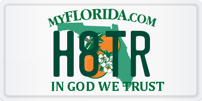 FL license plate H8TR