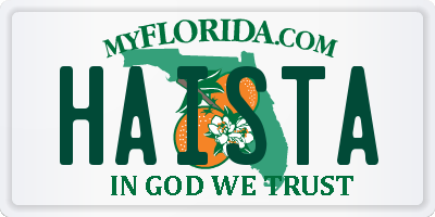 FL license plate HAISTA