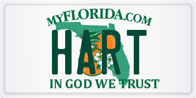 FL license plate HART