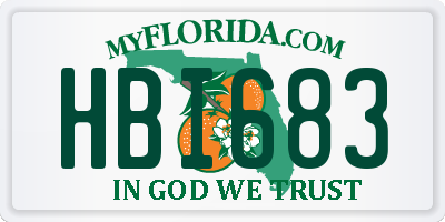 FL license plate HBI683