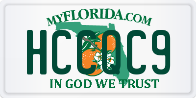 FL license plate HCCQC9