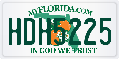 FL license plate HDH5225