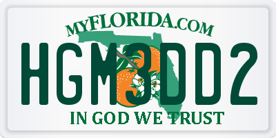 FL license plate HGM3DD2