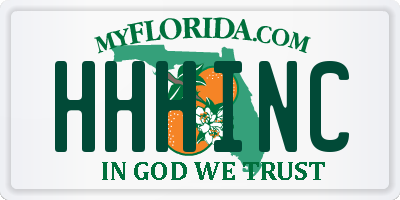 FL license plate HHHINC