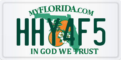 FL license plate HHY4F5