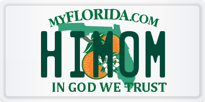 FL license plate HIMOM