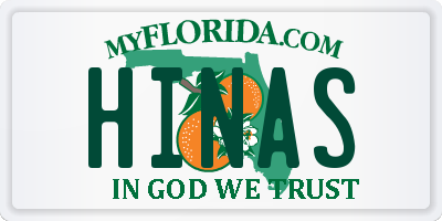 FL license plate HINAS