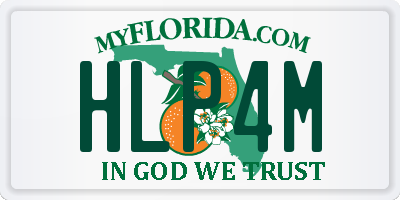 FL license plate HLP4M