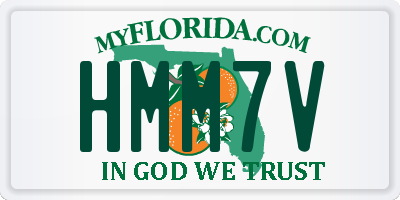 FL license plate HMM7V