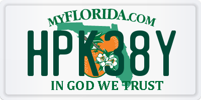 FL license plate HPK38Y