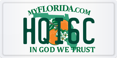 FL license plate HQI6C