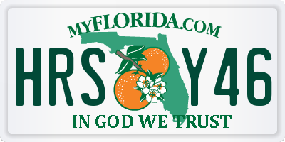FL license plate HRSY46