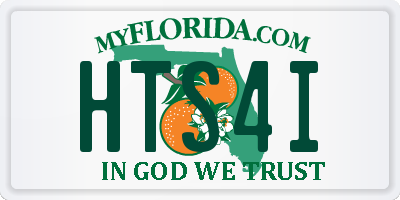 FL license plate HTS4I