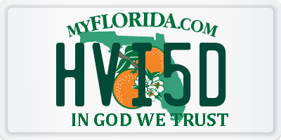 FL license plate HVI5D