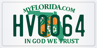 FL license plate HVQ064