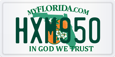 FL license plate HXM950