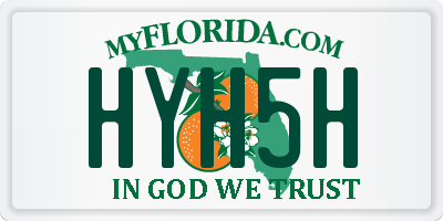 FL license plate HYH5H