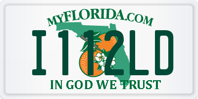 FL license plate I112LD