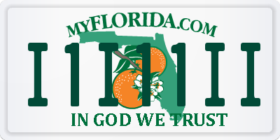 FL license plate I1I11II