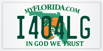 FL license plate I404LG