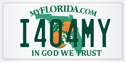 FL license plate I404MY