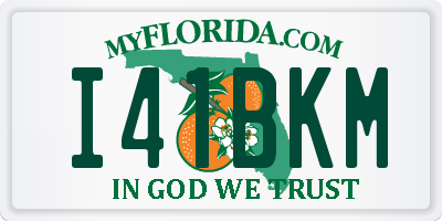 FL license plate I41BKM