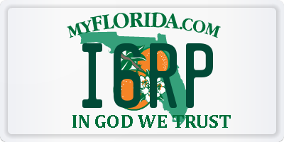 FL license plate I6RP