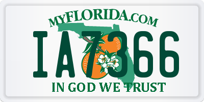 FL license plate IA7366