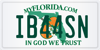 FL license plate IB44SN