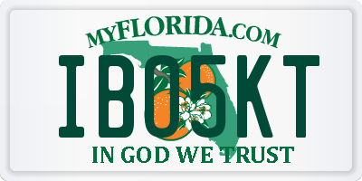 FL license plate IBO5KT