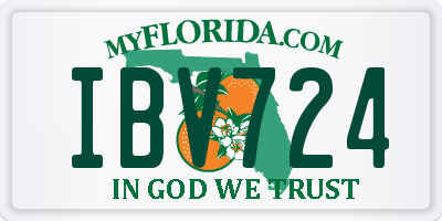 FL license plate IBV724