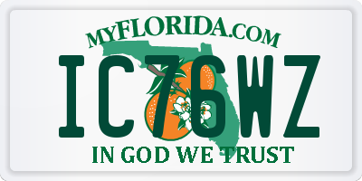 FL license plate IC76WZ