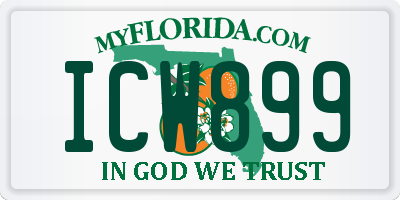 FL license plate ICW899