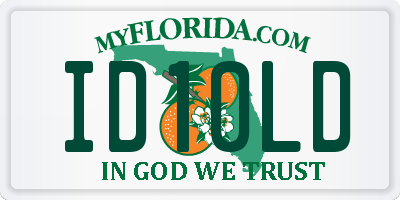 FL license plate ID10LD