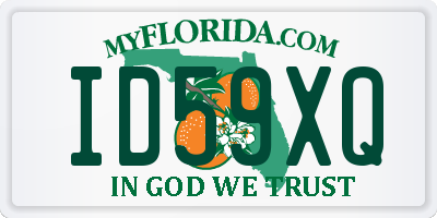 FL license plate ID59XQ